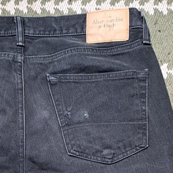 Men's Abercrombie and Fitch Jeans - 32x32 - Black - Button Fly - Picture 5 of 5